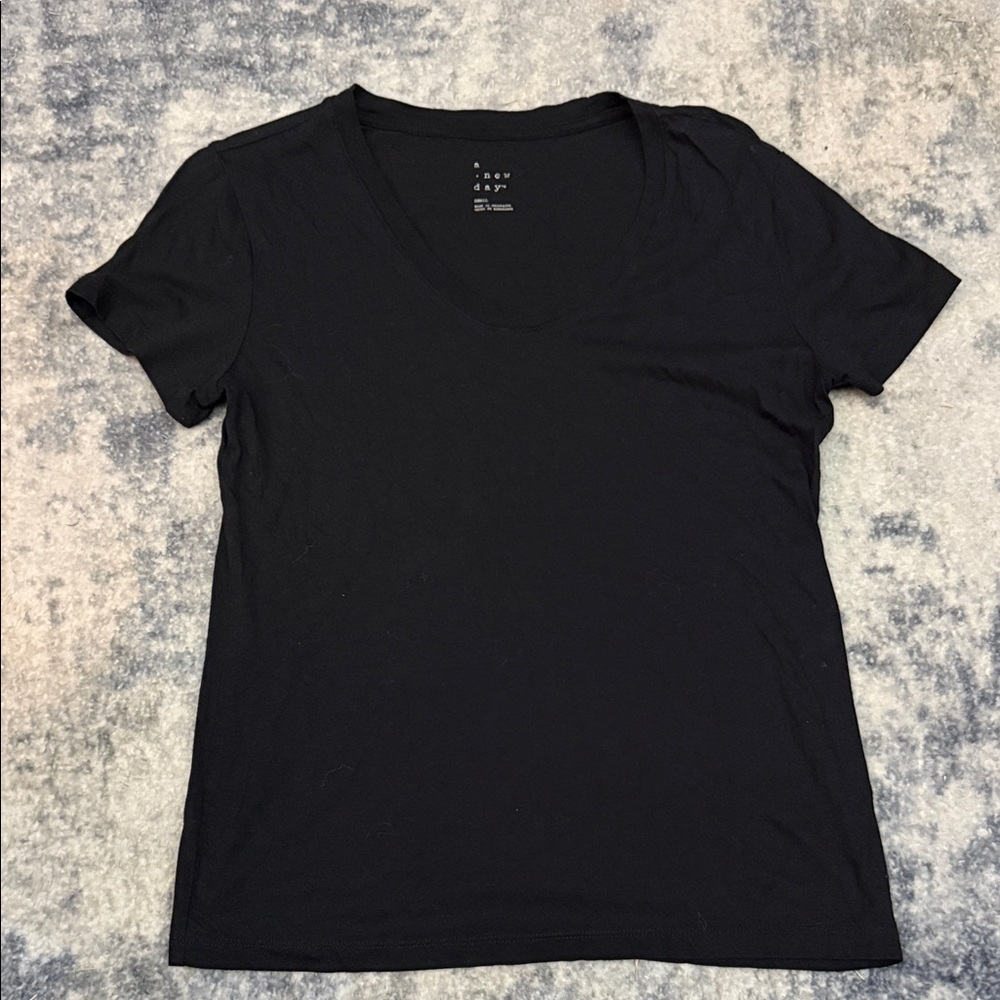 a new day Black Short Sleeve Tee
